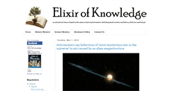 Desktop Screenshot of elixirofknowledge.com