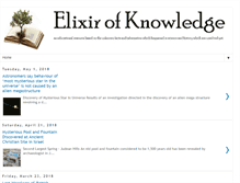 Tablet Screenshot of elixirofknowledge.com